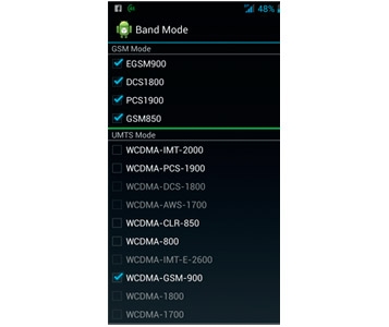 Mode «GSM uniquement»